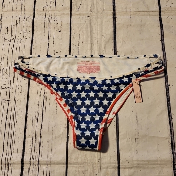 Victoria's Secret Strappy 4th of July Swim Bottom Size M - Picture 2 of 8